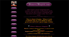 Desktop Screenshot of bizarremagick.com